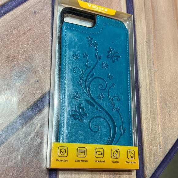 Blue Floral Phone Case - Picture 1 of 2